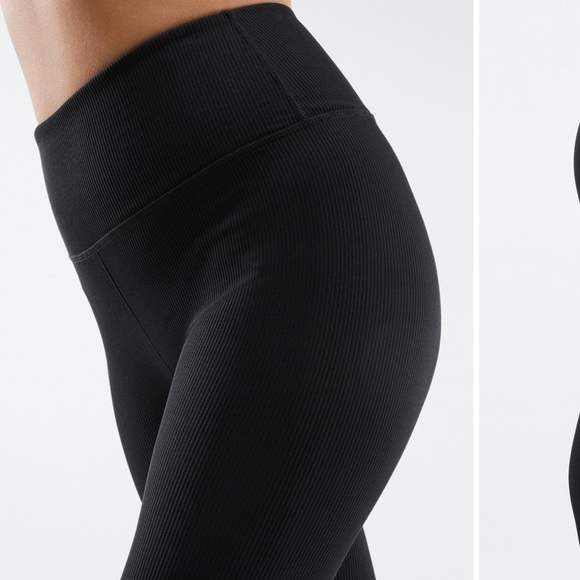 NEW Fabletics High Waisted Seamless Rib Leggings - Picture 2 of 3